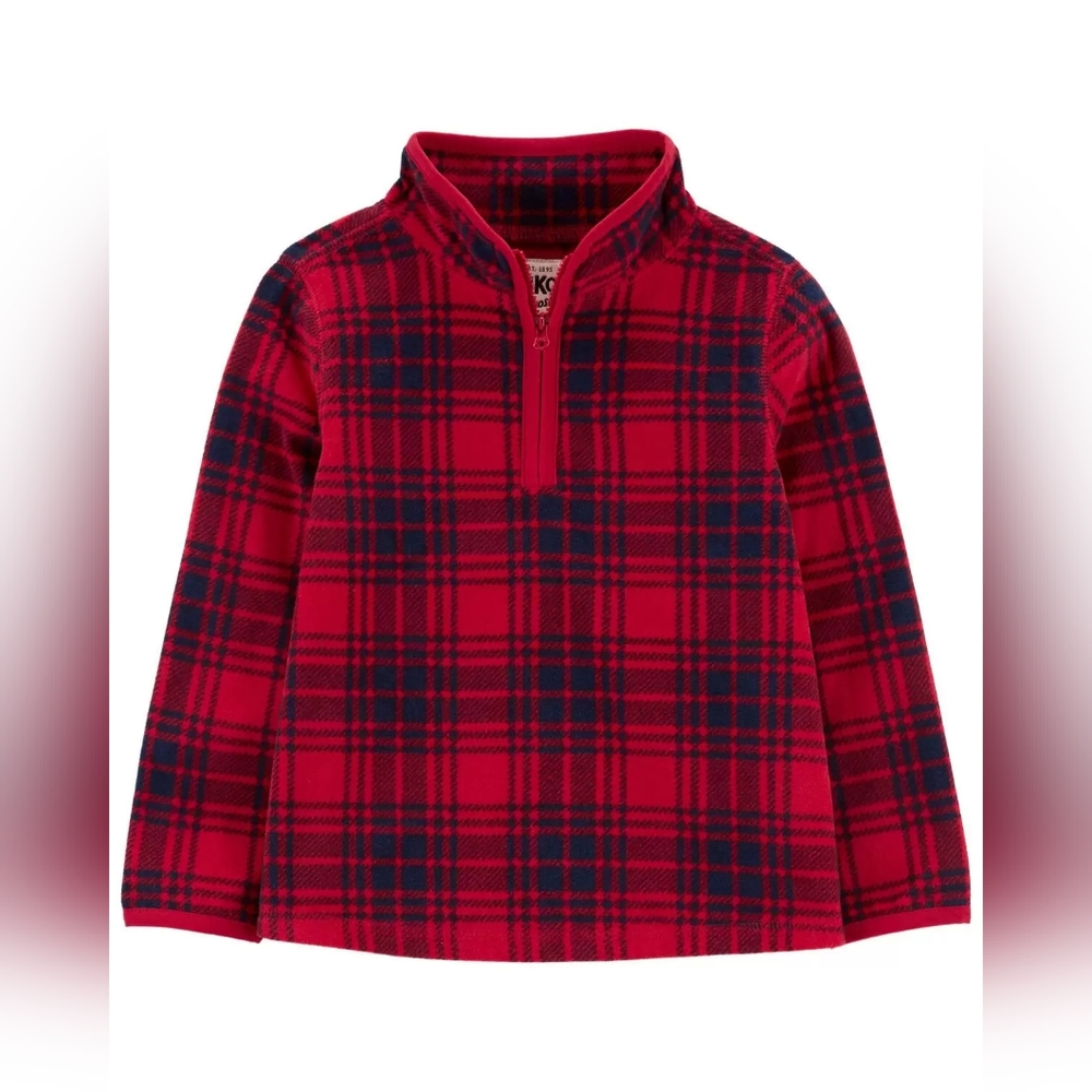 Toddler Plaid Mircrofleece Cozie 3T Christmas red and black plaid